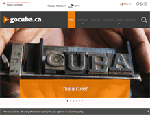 Tablet Screenshot of gocuba.ca